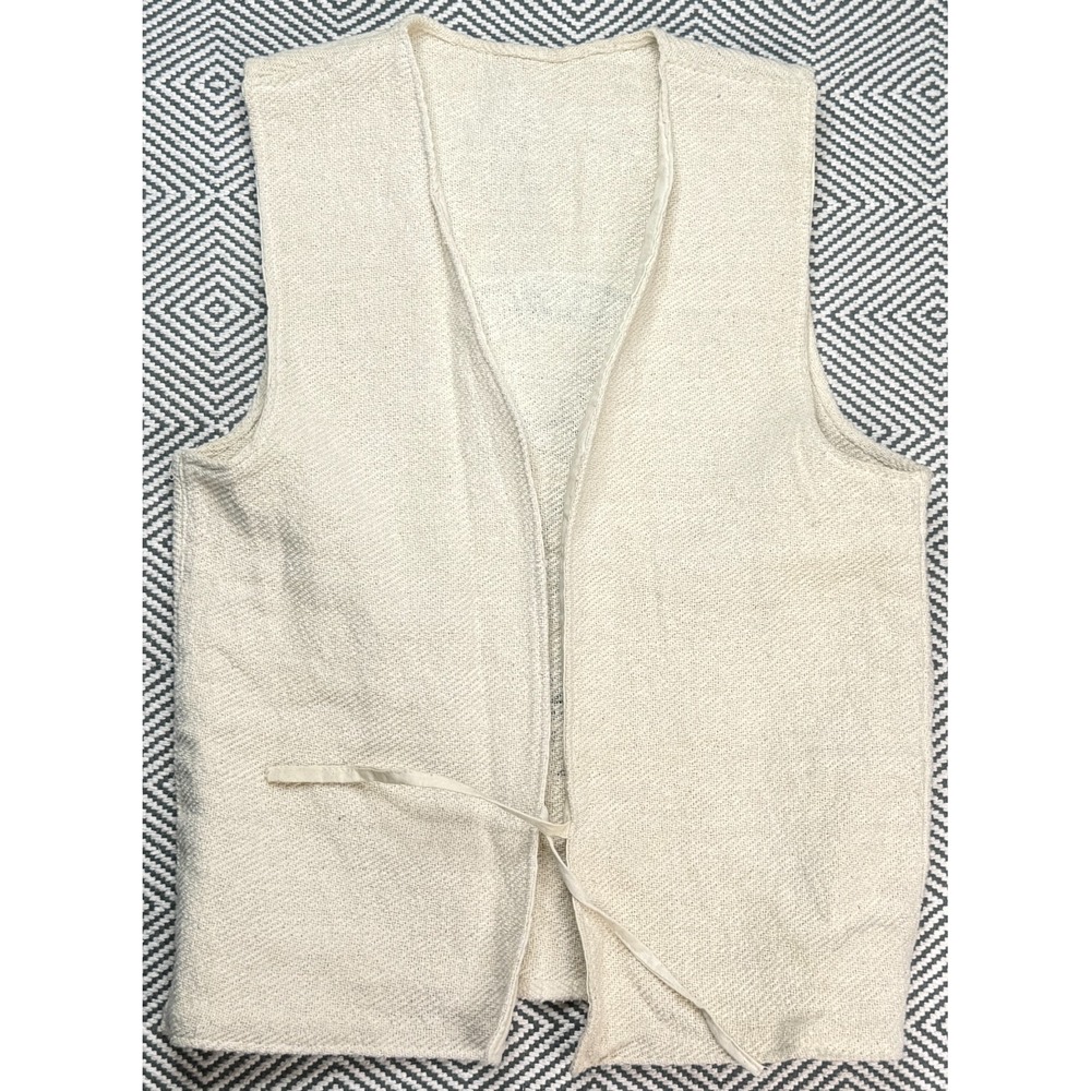Stussy Vtg & Rare One World One Love Cancun Mexico Half Lined Hemp Vest Size L